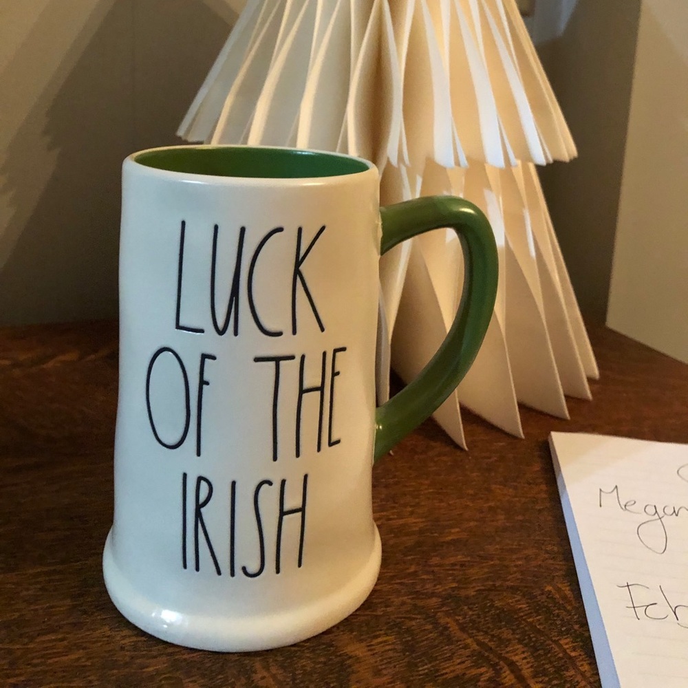 Rae Dunn Luck of the Irish Beer Mug NEW